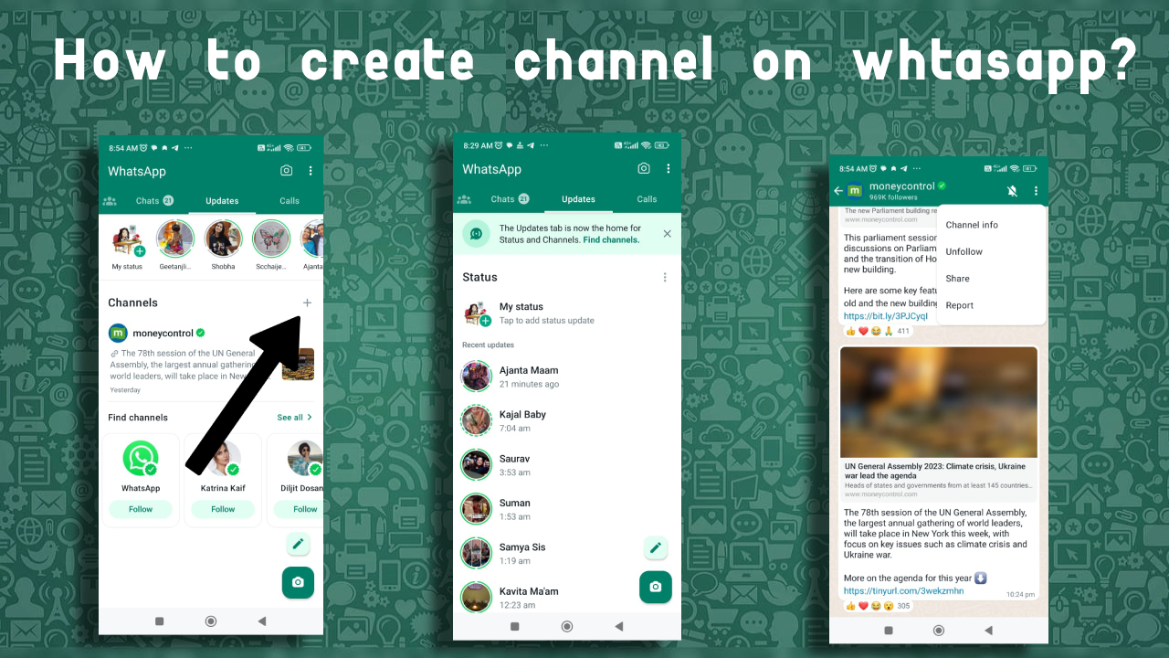 How to create channel on WhatsApp